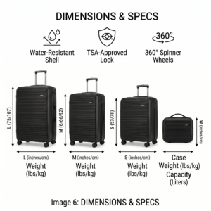 the alfha collection luxury luggage set