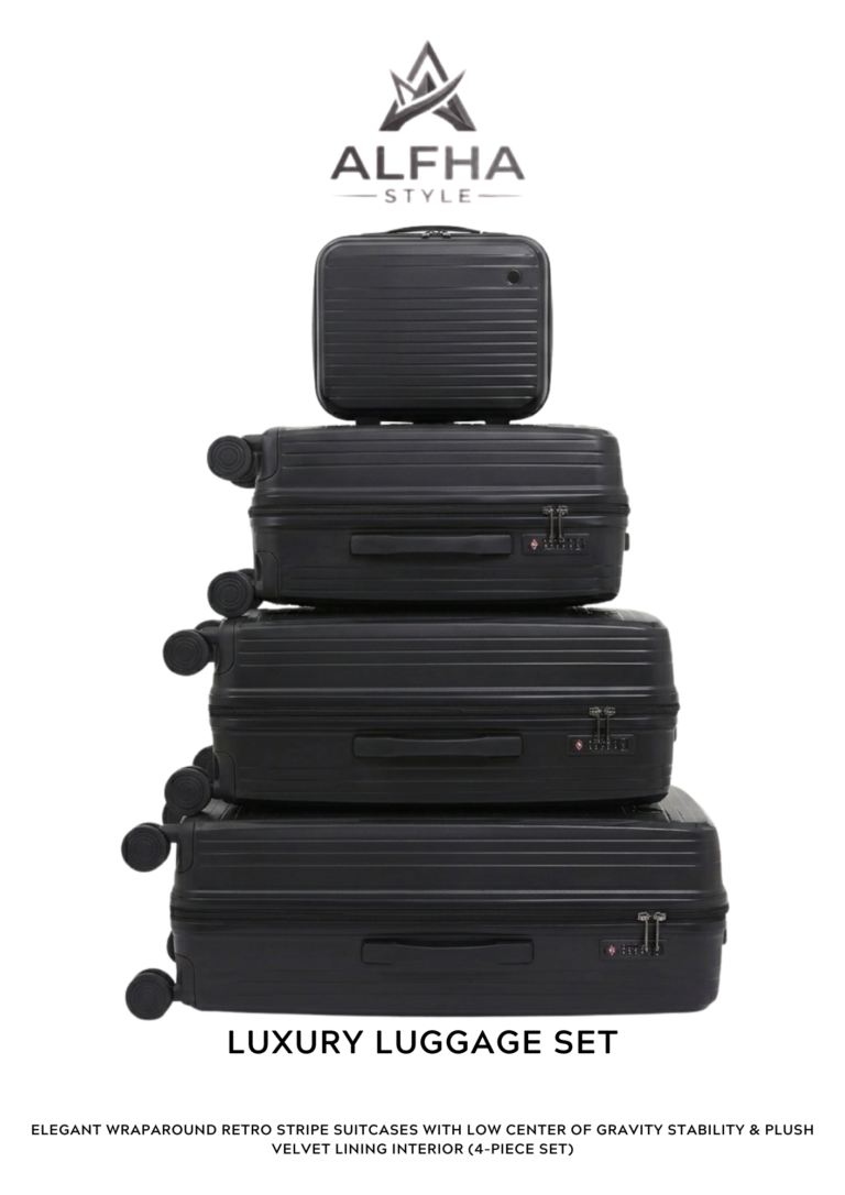 the alfha collection luxury luggage set
